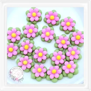 ⋅ SWEET BLOSSOMS ⋅ Flatback Resin Embellishments ⋅ 5 Pcs ⋅