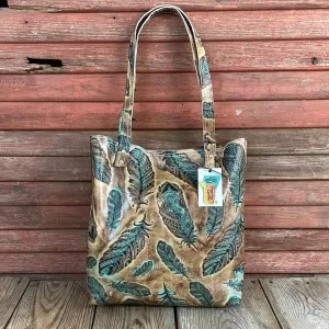 078 Trisha - Blank Slate w/ Turq. Patina Feather