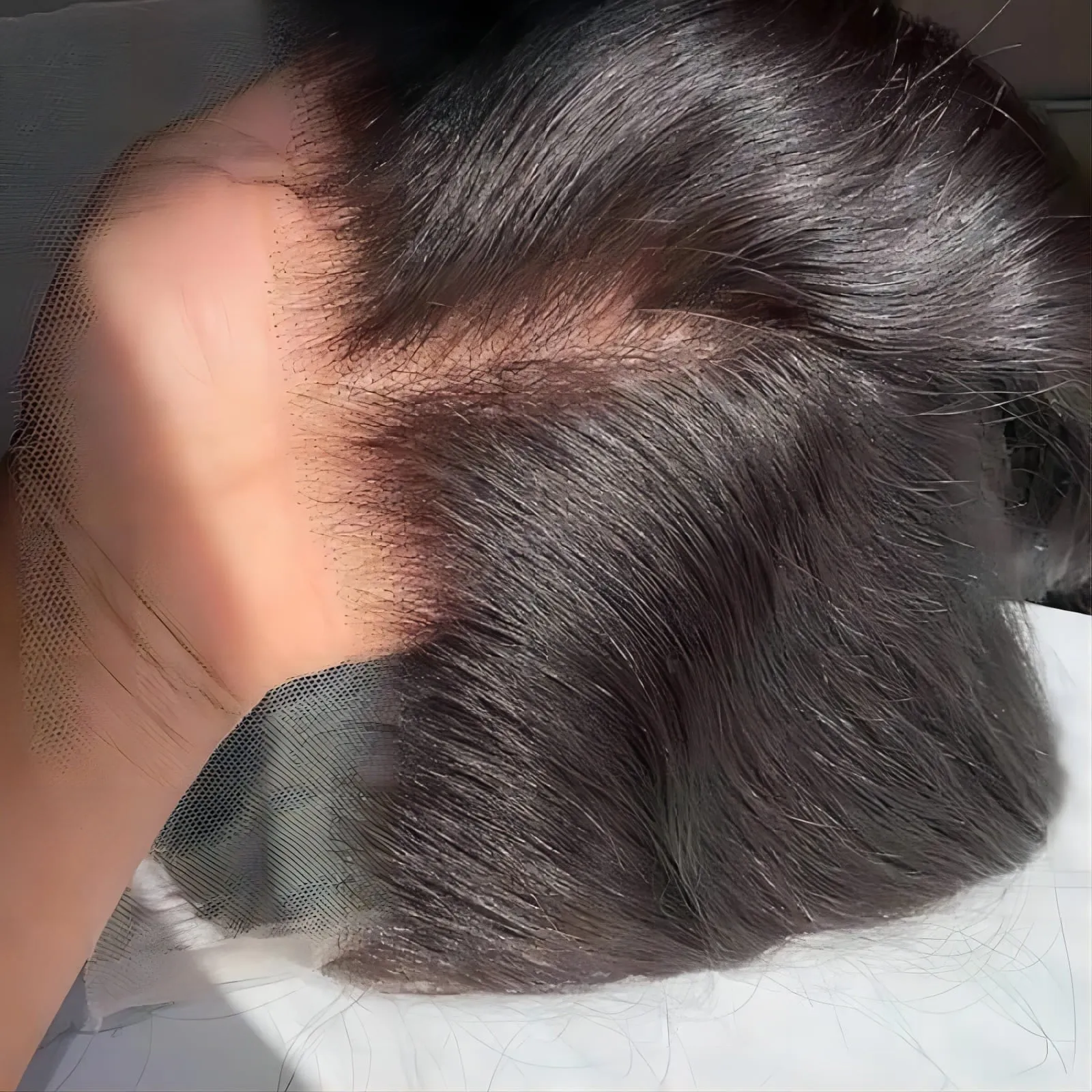 12-28inch Black Silky Straight Pre-plucked 13x6 HD Lace Front Human Hair Wigs