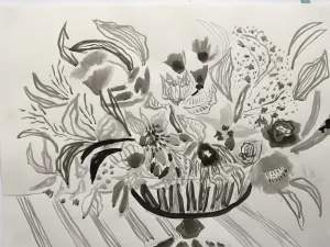 18X24 FLOWERS FOR CHARLOTTE