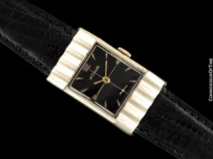 1954 LeCoultre Vintage Mens Watch with Rare Case - 10K Gold Filled