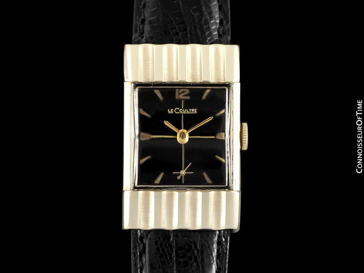 1954 LeCoultre Vintage Mens Watch with Rare Case - 10K Gold Filled