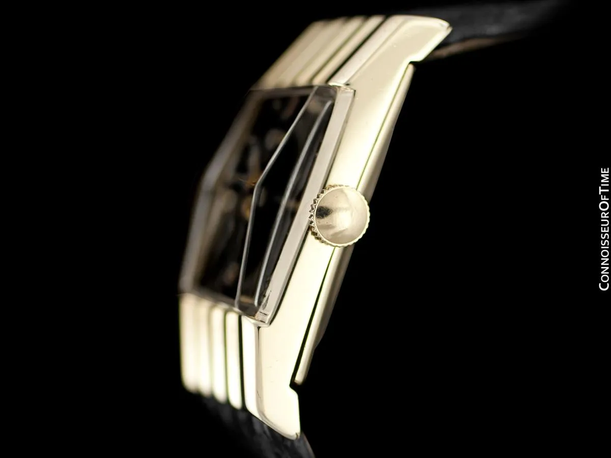 1954 LeCoultre Vintage Mens Watch with Rare Case - 10K Gold Filled
