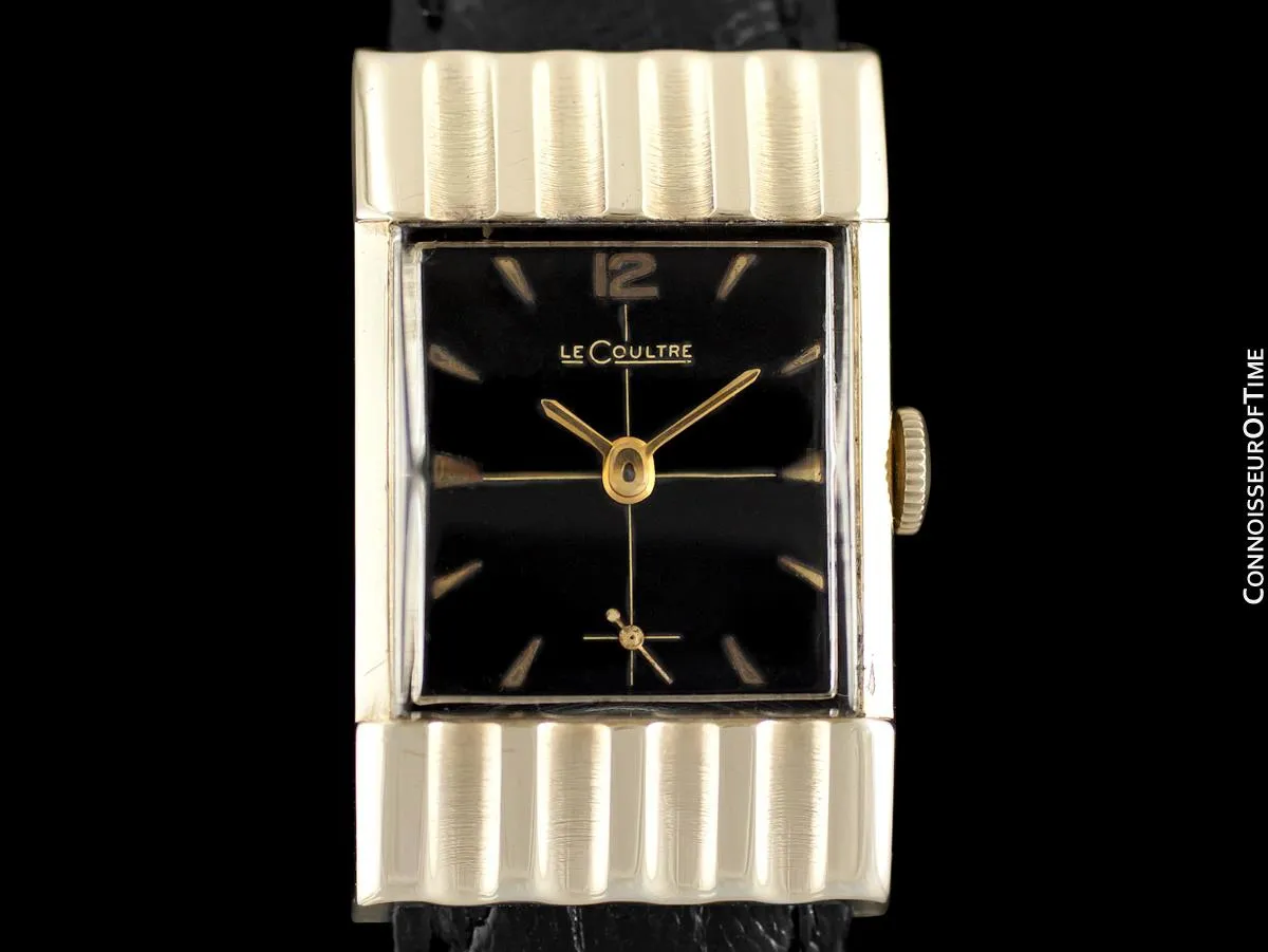 1954 LeCoultre Vintage Mens Watch with Rare Case - 10K Gold Filled