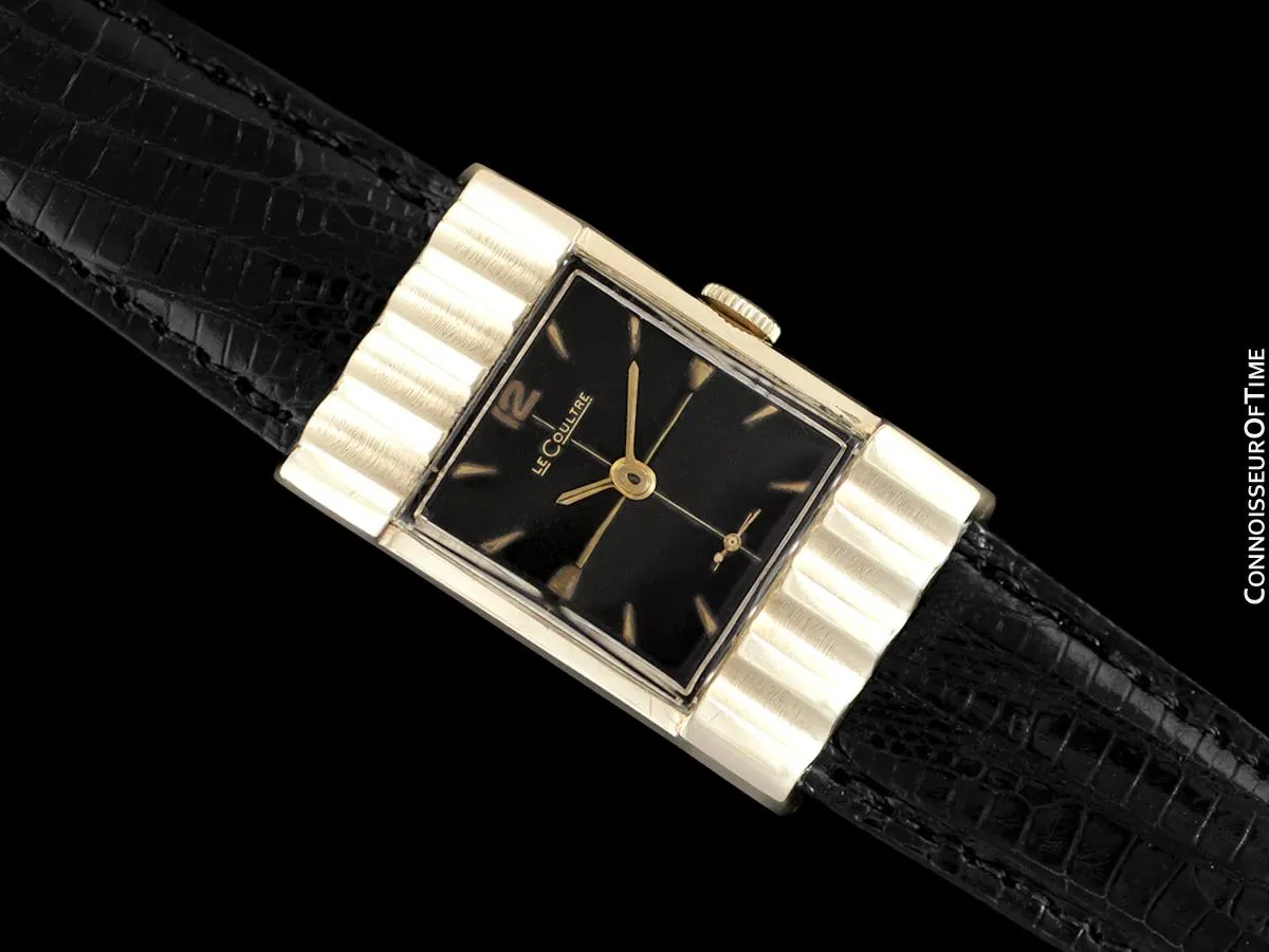1954 LeCoultre Vintage Mens Watch with Rare Case - 10K Gold Filled