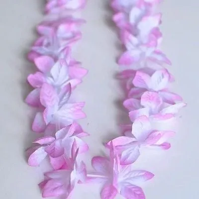 2 Premium Hawaiian Orchid Leis Necklace Various Colors! Wedding Beach Luau Party