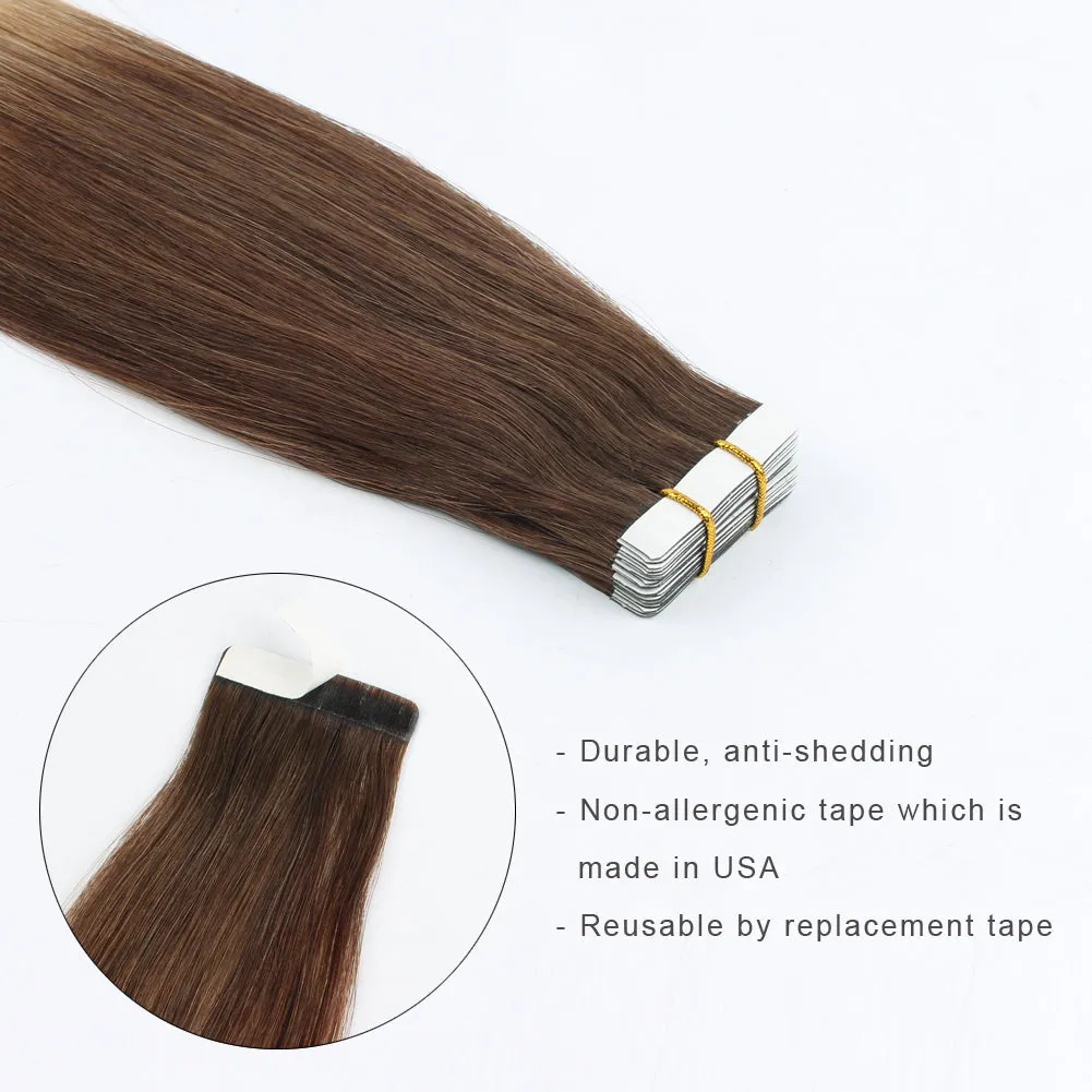 20 Inch Hair Extensions | Remy Hair Tape In Human Hair Extensions