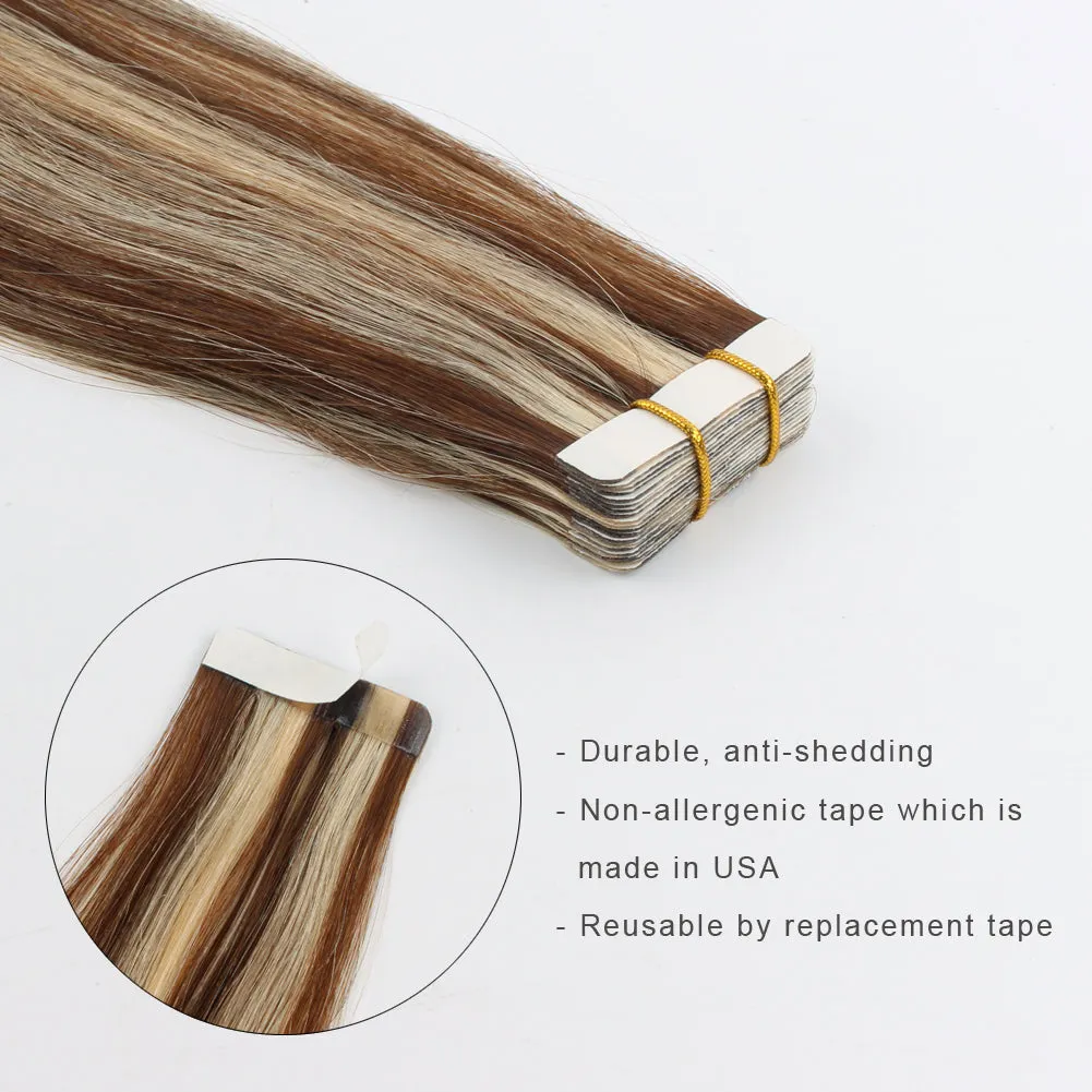 20 Inch Hair Extensions | Remy Hair Tape In Human Hair Extensions