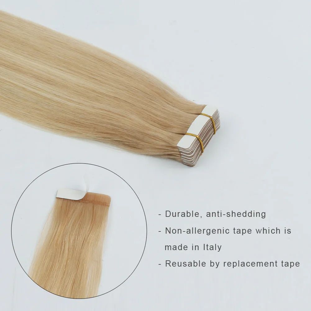 20 Inch Hair Extensions | Remy Hair Tape In Human Hair Extensions
