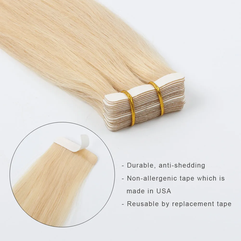 20 Inch Hair Extensions | Remy Hair Tape In Human Hair Extensions