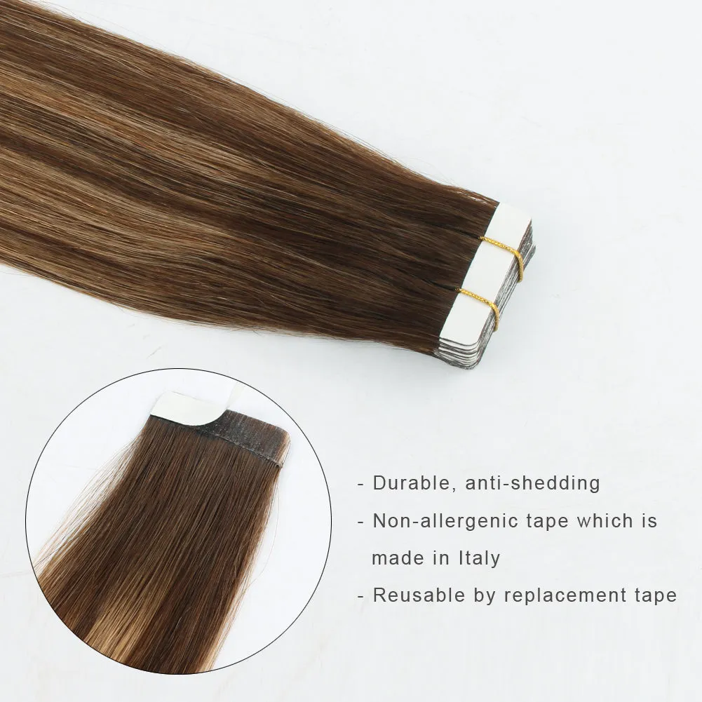 20 Inch Hair Extensions | Remy Hair Tape In Human Hair Extensions