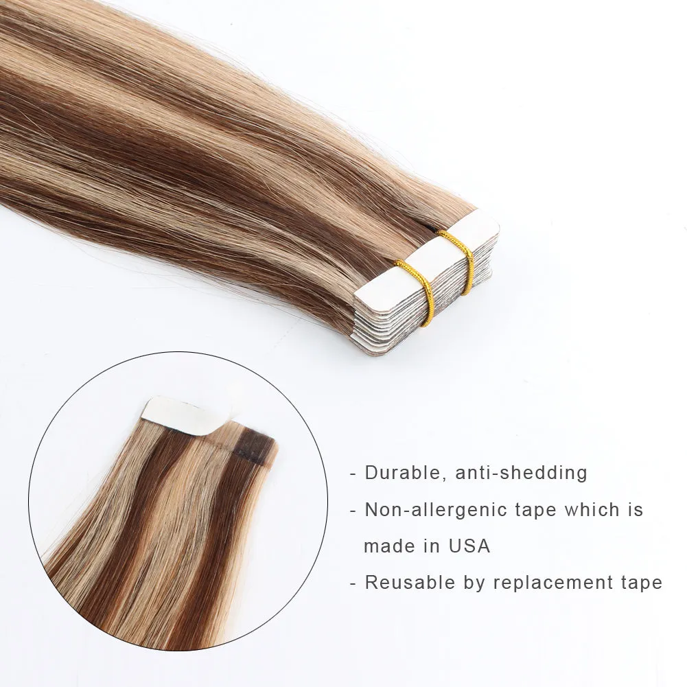 20 Inch Hair Extensions | Remy Hair Tape In Human Hair Extensions