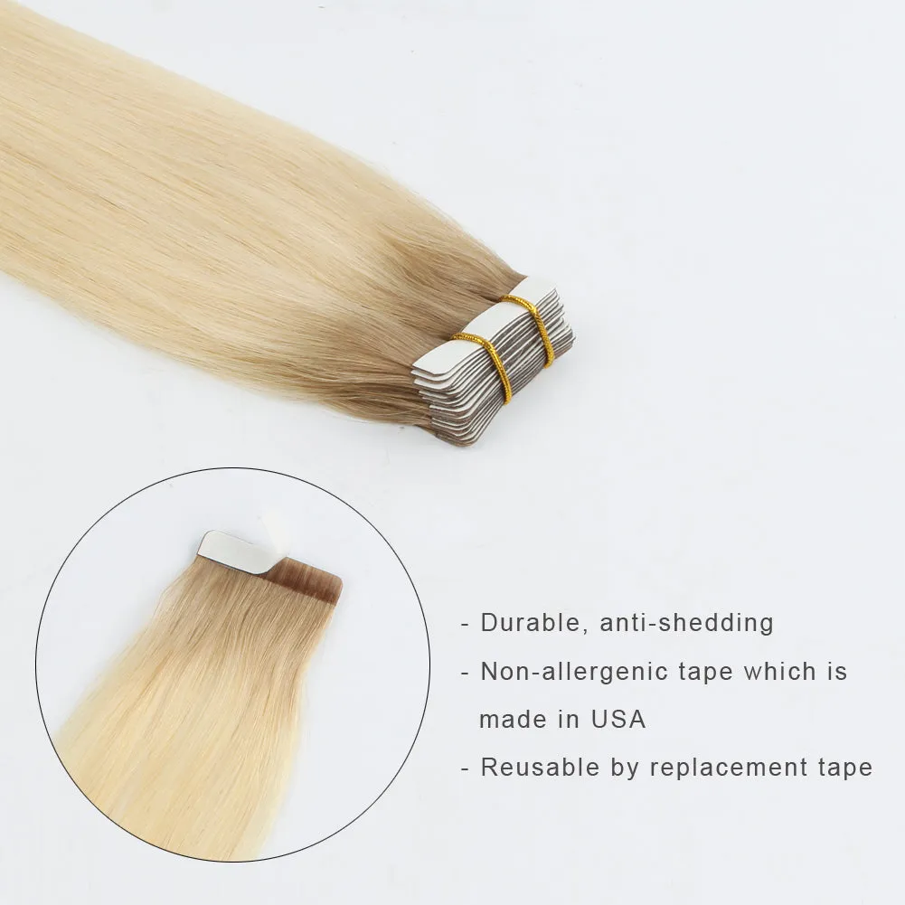20 Inch Hair Extensions | Remy Hair Tape In Human Hair Extensions