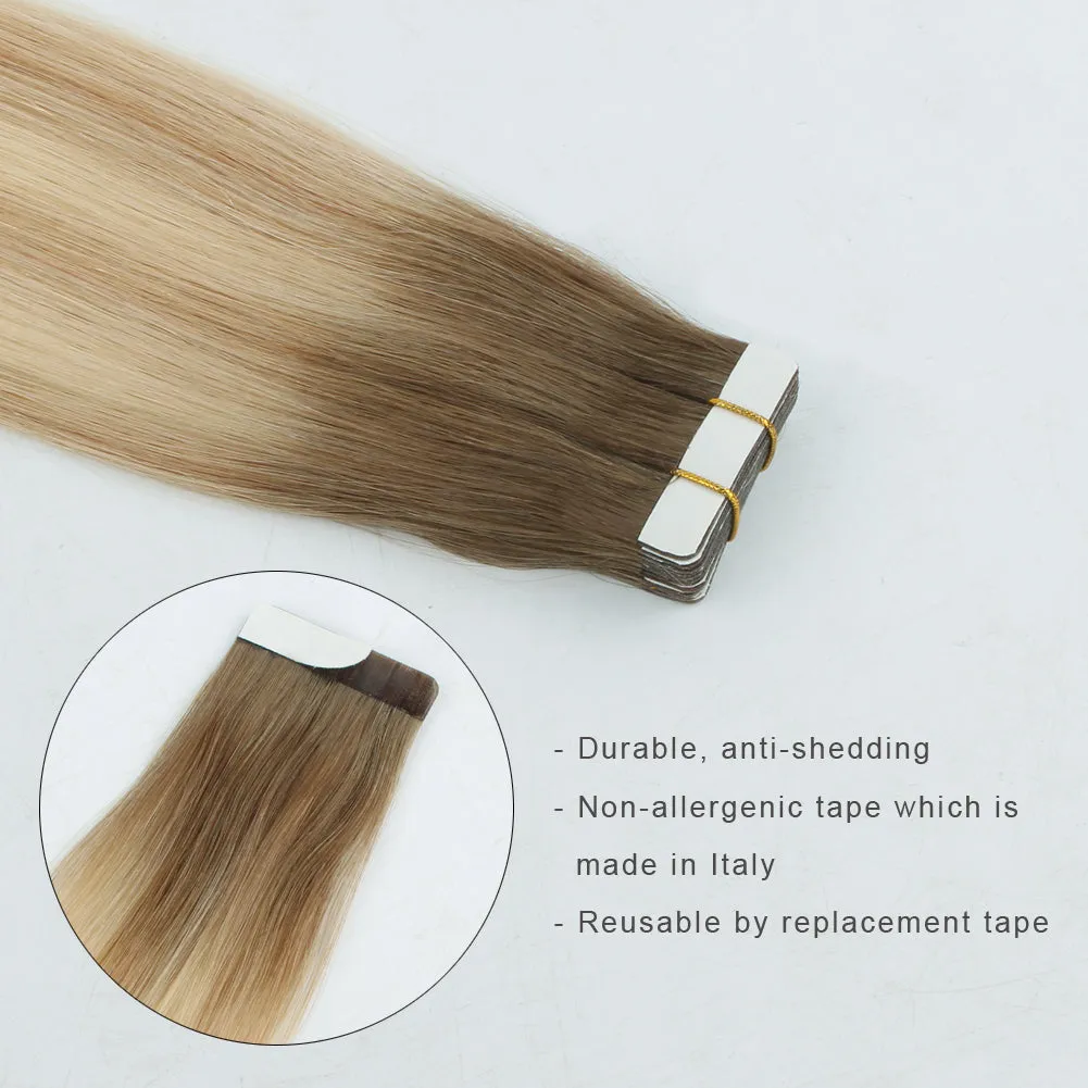 20 Inch Hair Extensions | Remy Hair Tape In Human Hair Extensions