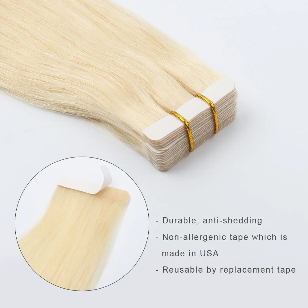 20 Inch Hair Extensions | Remy Hair Tape In Human Hair Extensions