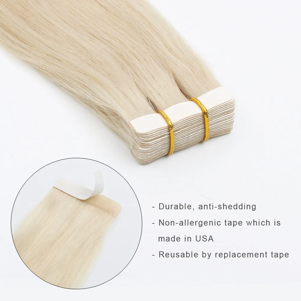20 Inch Hair Extensions | Remy Hair Tape In Human Hair Extensions