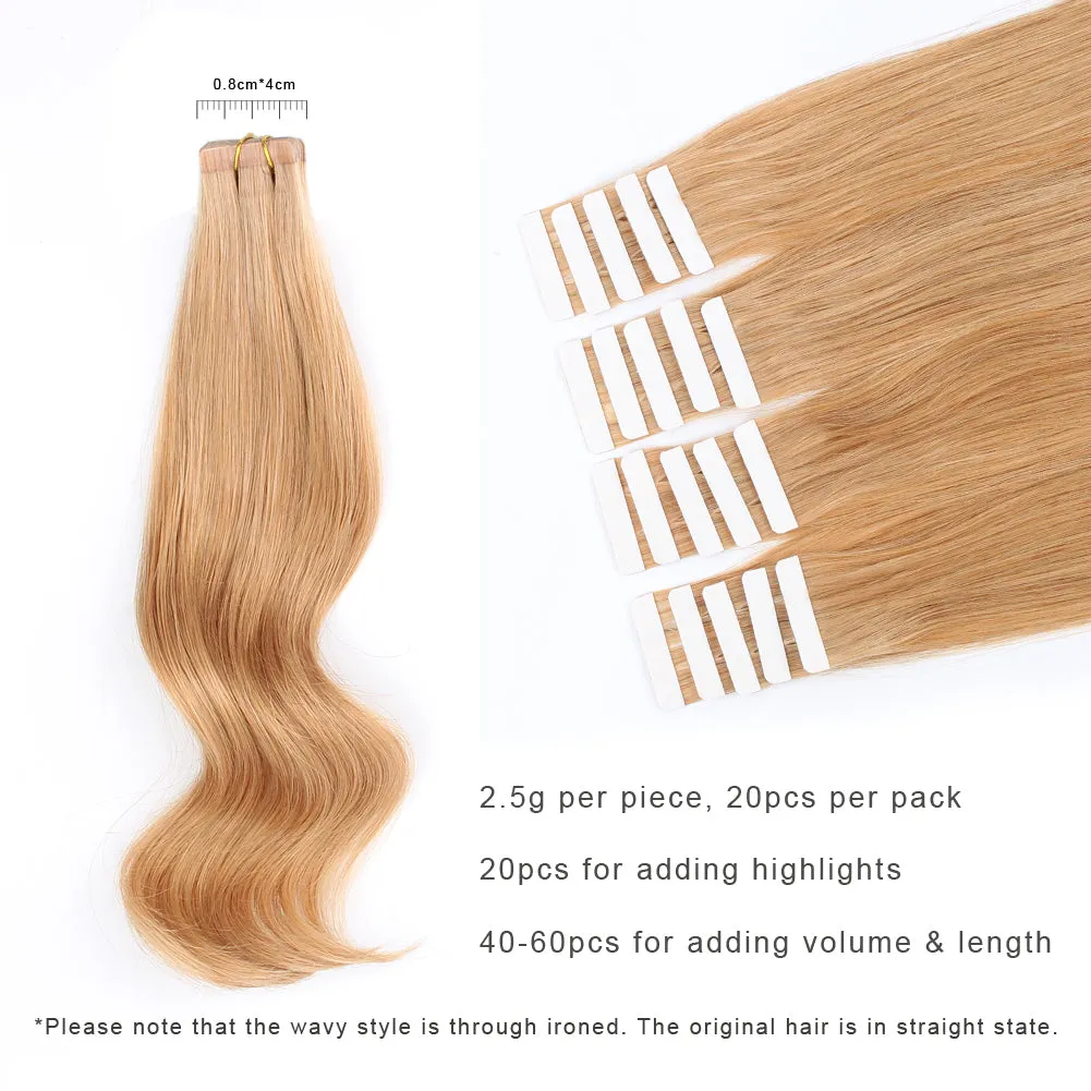 20 Inch Hair Extensions | Remy Hair Tape In Human Hair Extensions