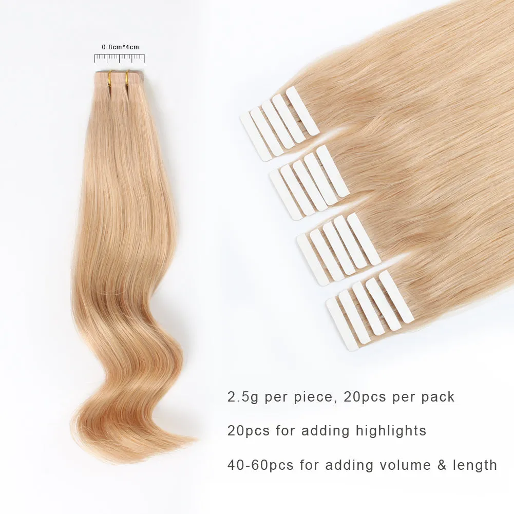 20 Inch Hair Extensions | Remy Hair Tape In Human Hair Extensions