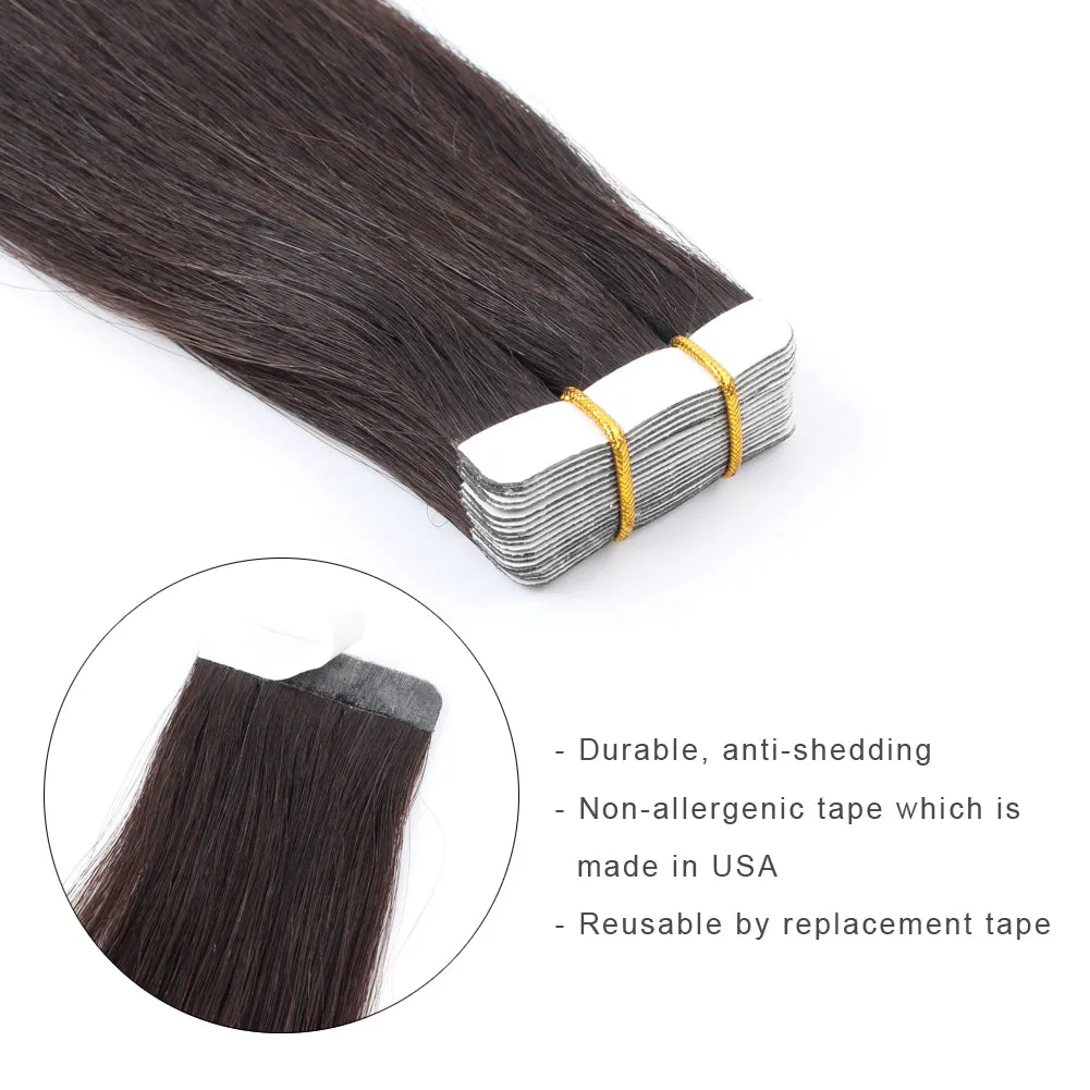 20 Inch Hair Extensions | Remy Hair Tape In Human Hair Extensions