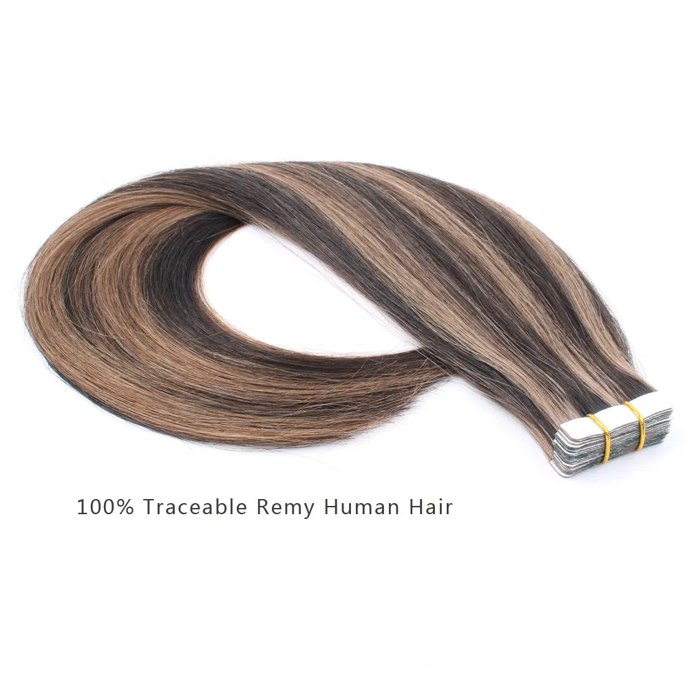 20 Inch Hair Extensions | Remy Hair Tape In Human Hair Extensions