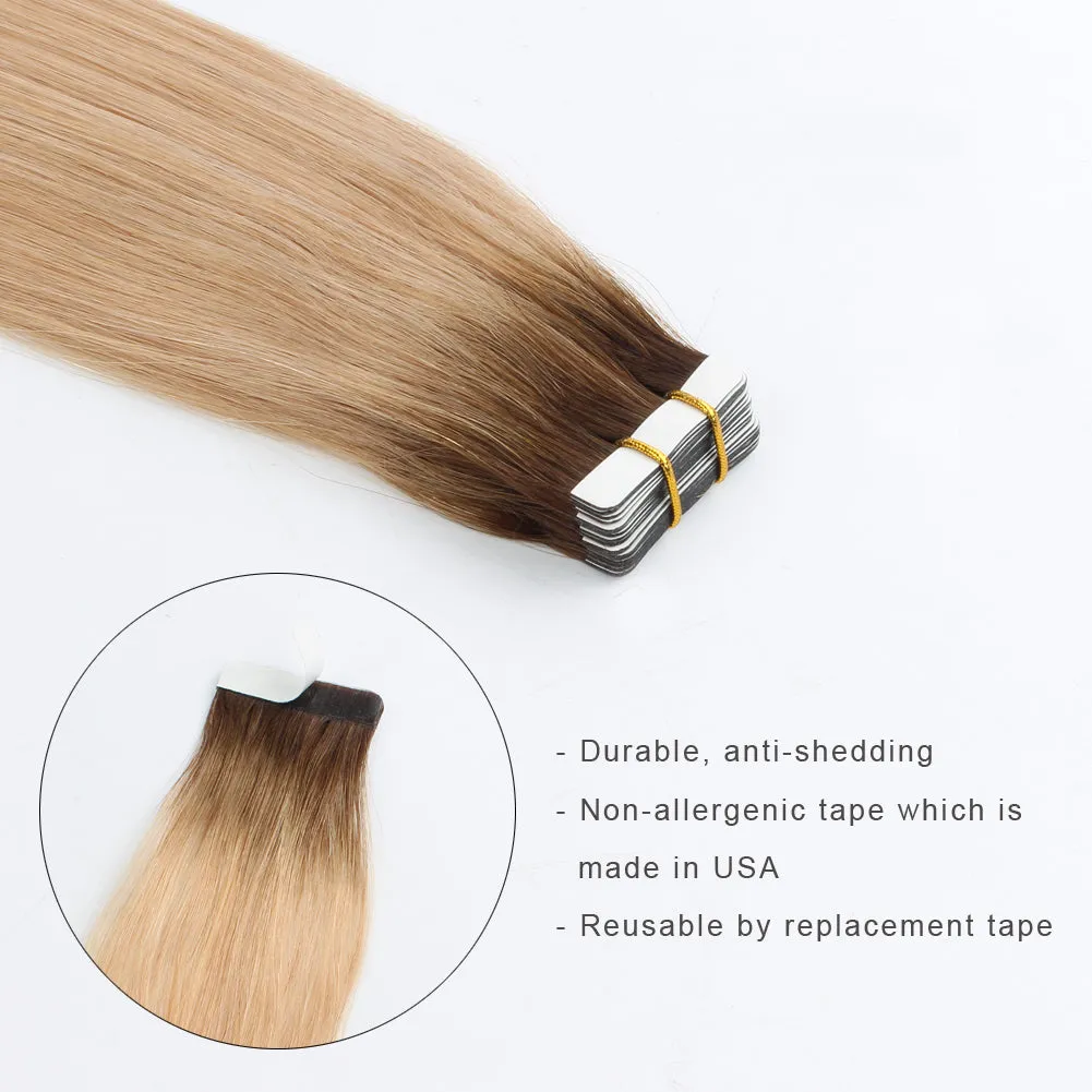 20 Inch Hair Extensions | Remy Hair Tape In Human Hair Extensions