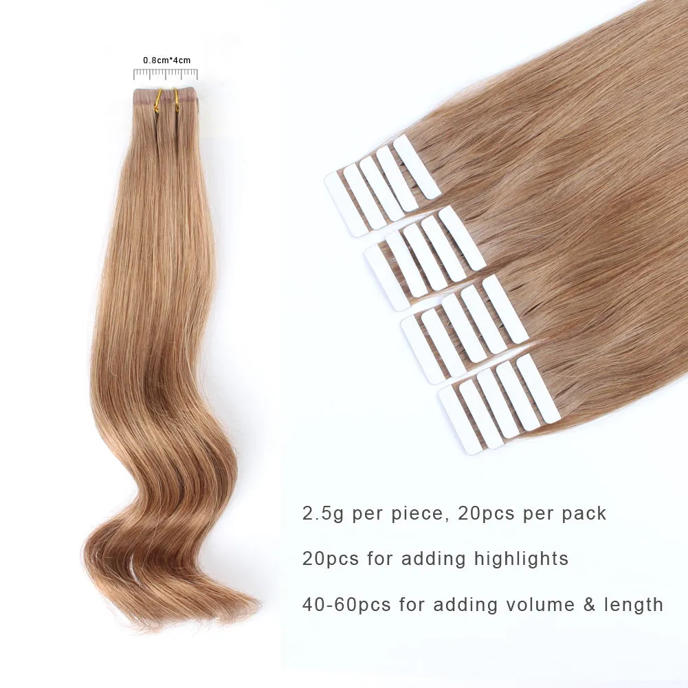 20 Inch Hair Extensions | Remy Hair Tape In Human Hair Extensions