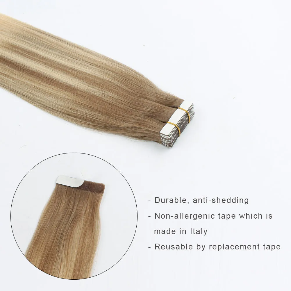 20 Inch Hair Extensions | Remy Hair Tape In Human Hair Extensions