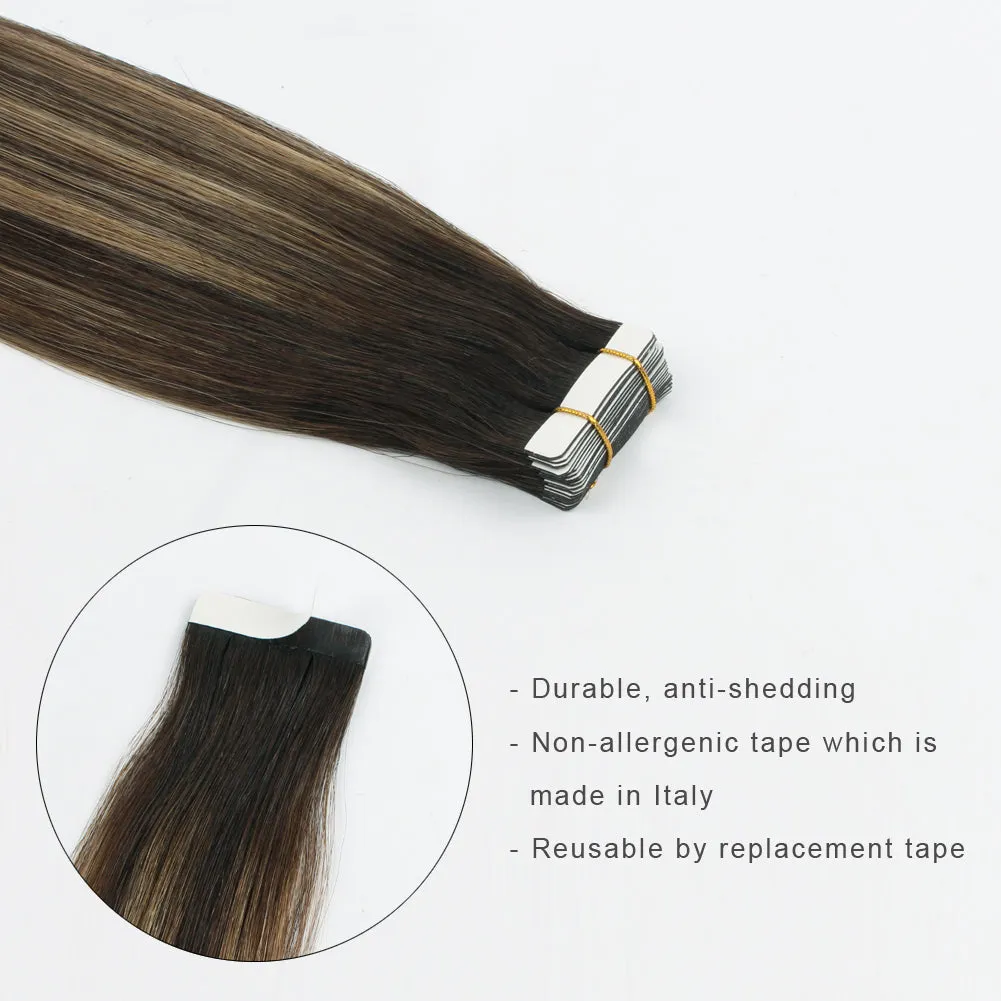 20 Inch Hair Extensions | Remy Hair Tape In Human Hair Extensions
