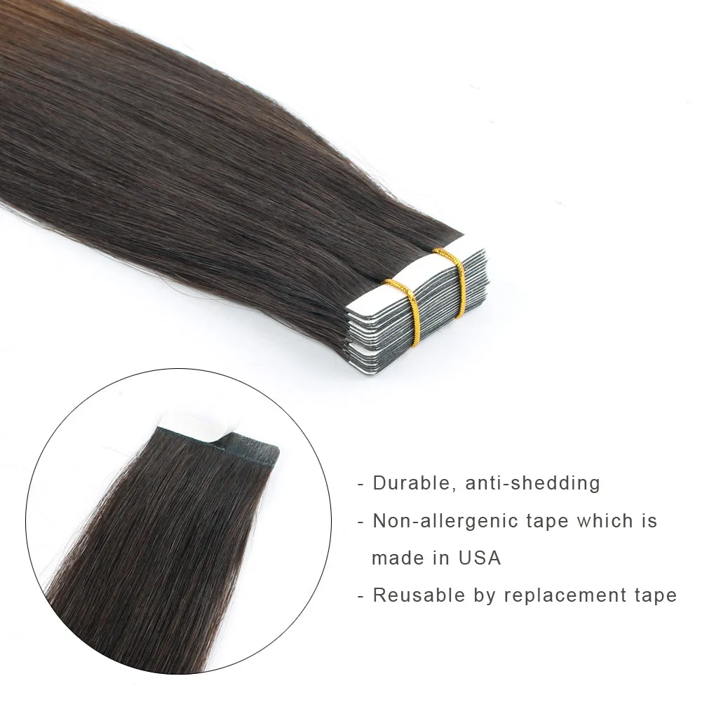 20 Inch Hair Extensions | Remy Hair Tape In Human Hair Extensions