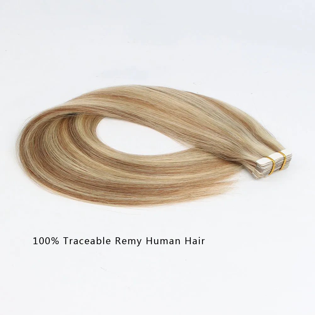 20 Inch Hair Extensions | Remy Hair Tape In Human Hair Extensions