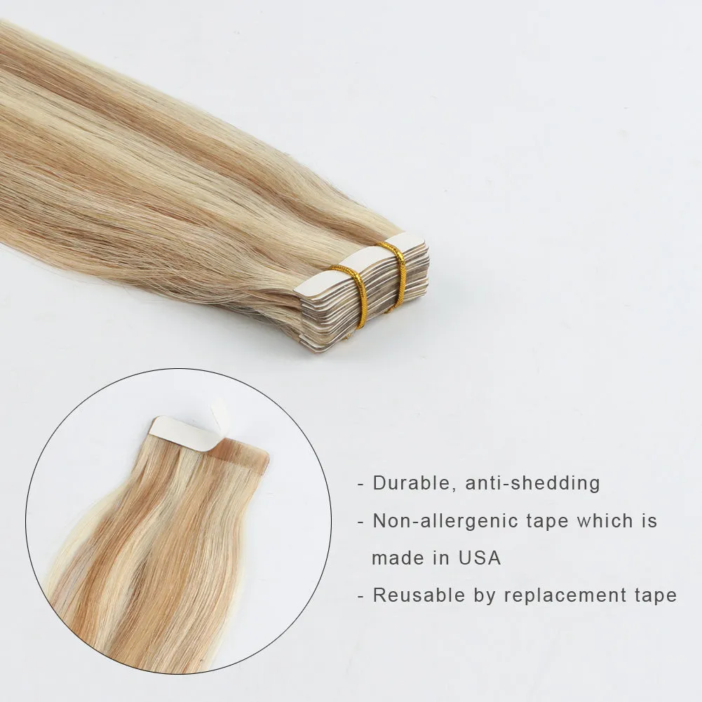 20 Inch Hair Extensions | Remy Hair Tape In Human Hair Extensions