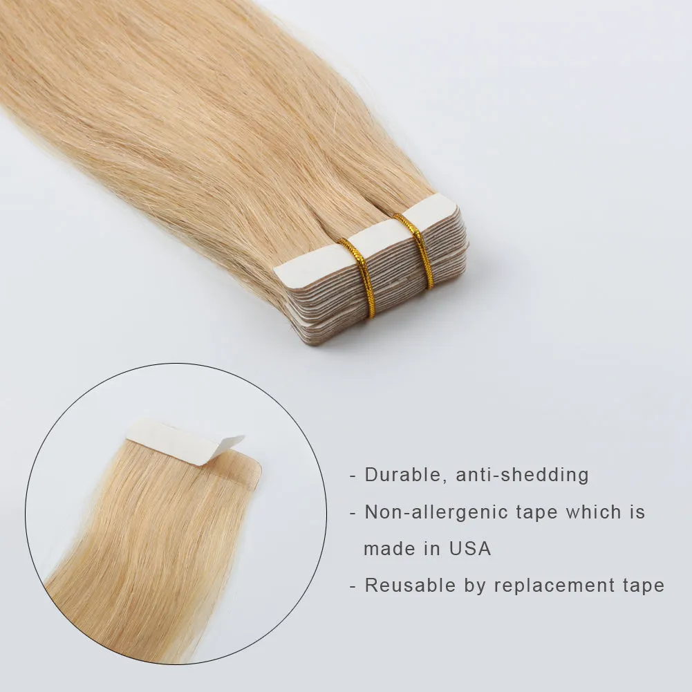 20 Inch Hair Extensions | Remy Hair Tape In Human Hair Extensions