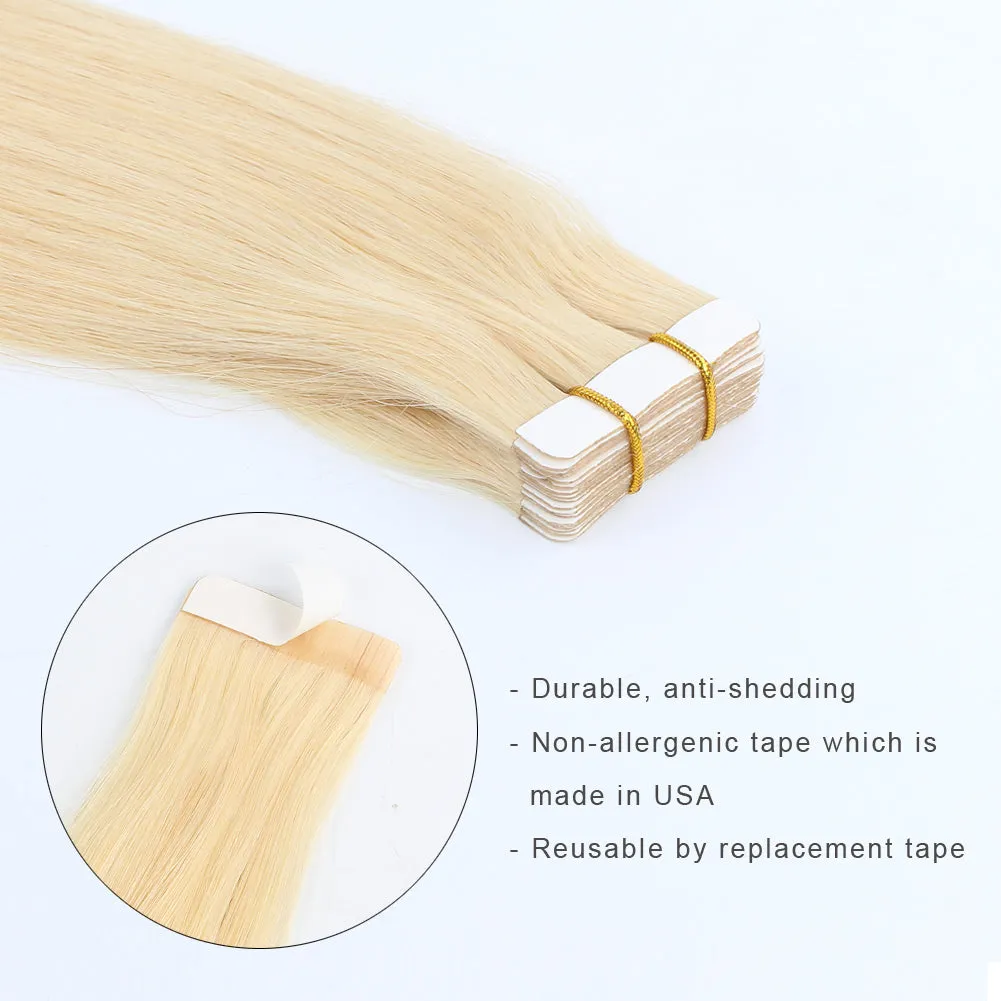20 Inch Hair Extensions | Remy Hair Tape In Human Hair Extensions