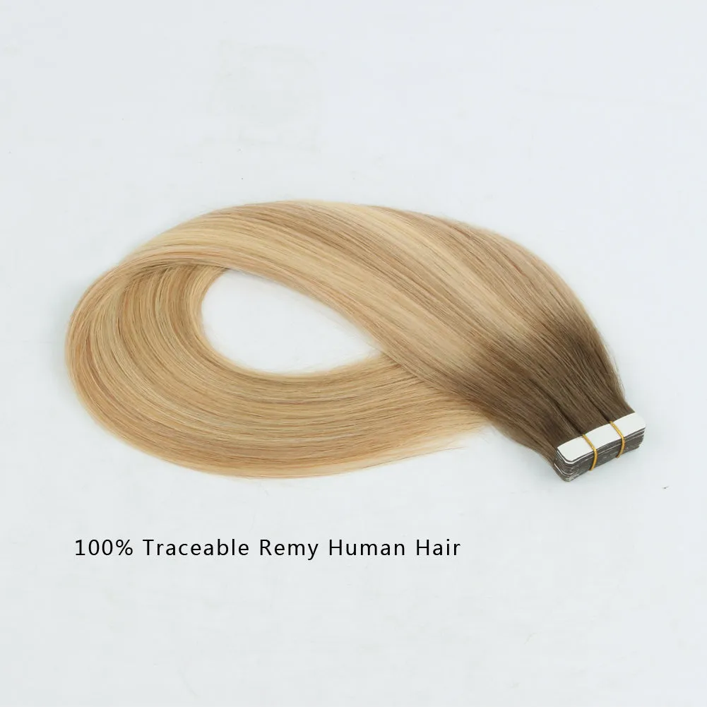 20 Inch Hair Extensions | Remy Hair Tape In Human Hair Extensions