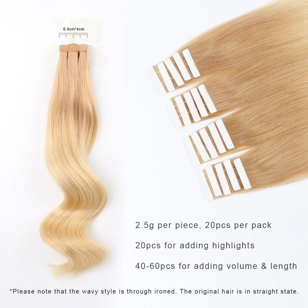 20 Inch Hair Extensions | Remy Hair Tape In Human Hair Extensions