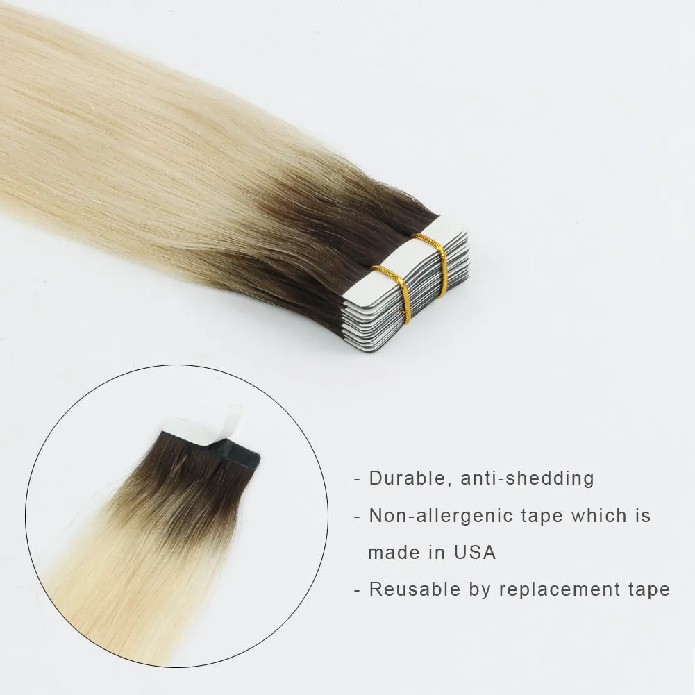 20 Inch Hair Extensions | Remy Hair Tape In Human Hair Extensions