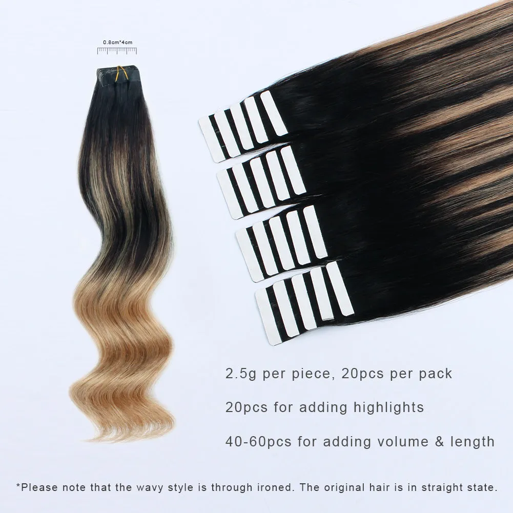 20 Inch Hair Extensions | Remy Hair Tape In Human Hair Extensions
