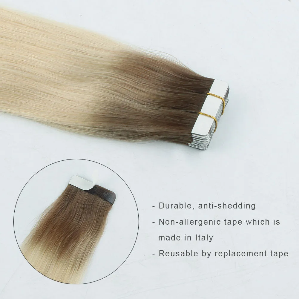 20 Inch Hair Extensions | Remy Hair Tape In Human Hair Extensions