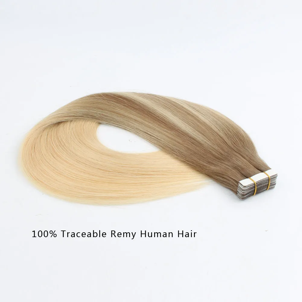 20 Inch Hair Extensions | Remy Hair Tape In Human Hair Extensions