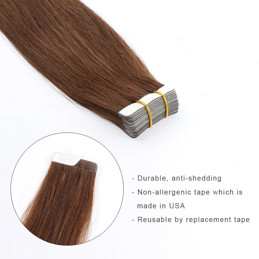 20 Inch Hair Extensions | Remy Hair Tape In Human Hair Extensions