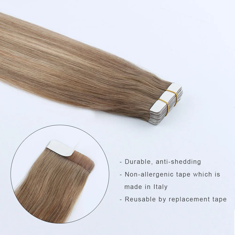 20 Inch Hair Extensions | Remy Hair Tape In Human Hair Extensions
