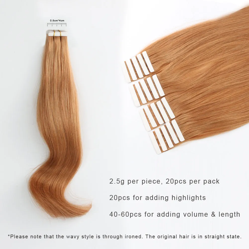 20 Inch Hair Extensions | Remy Hair Tape In Human Hair Extensions