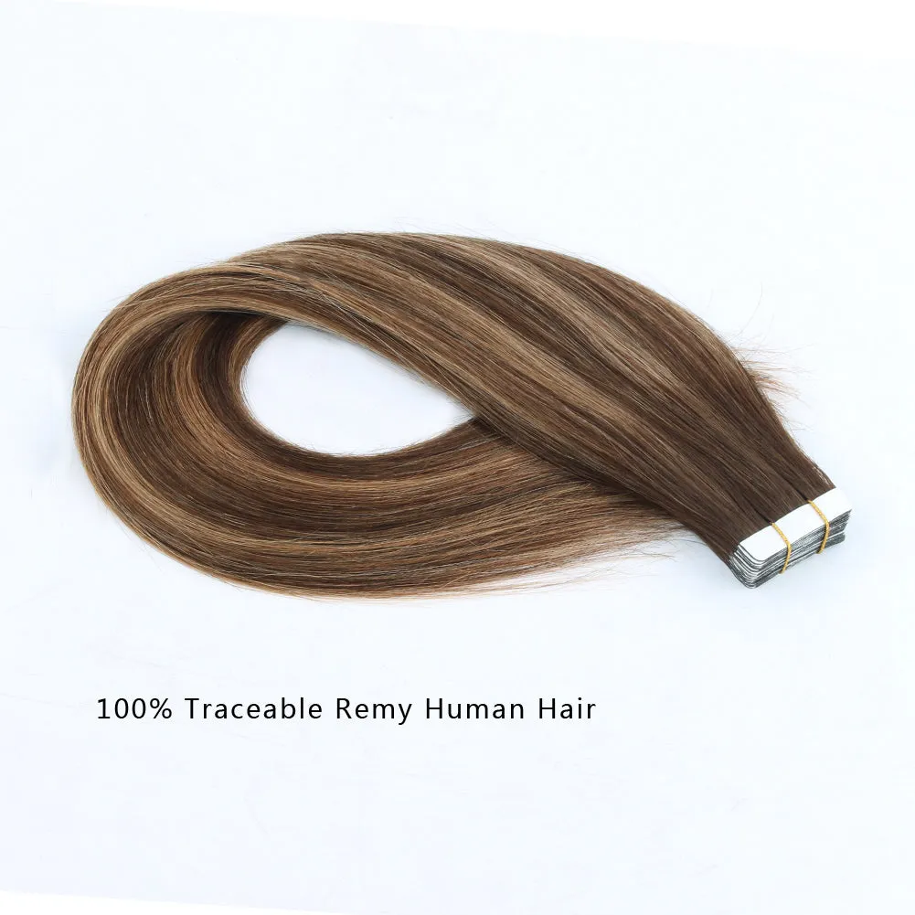20 Inch Hair Extensions | Remy Hair Tape In Human Hair Extensions
