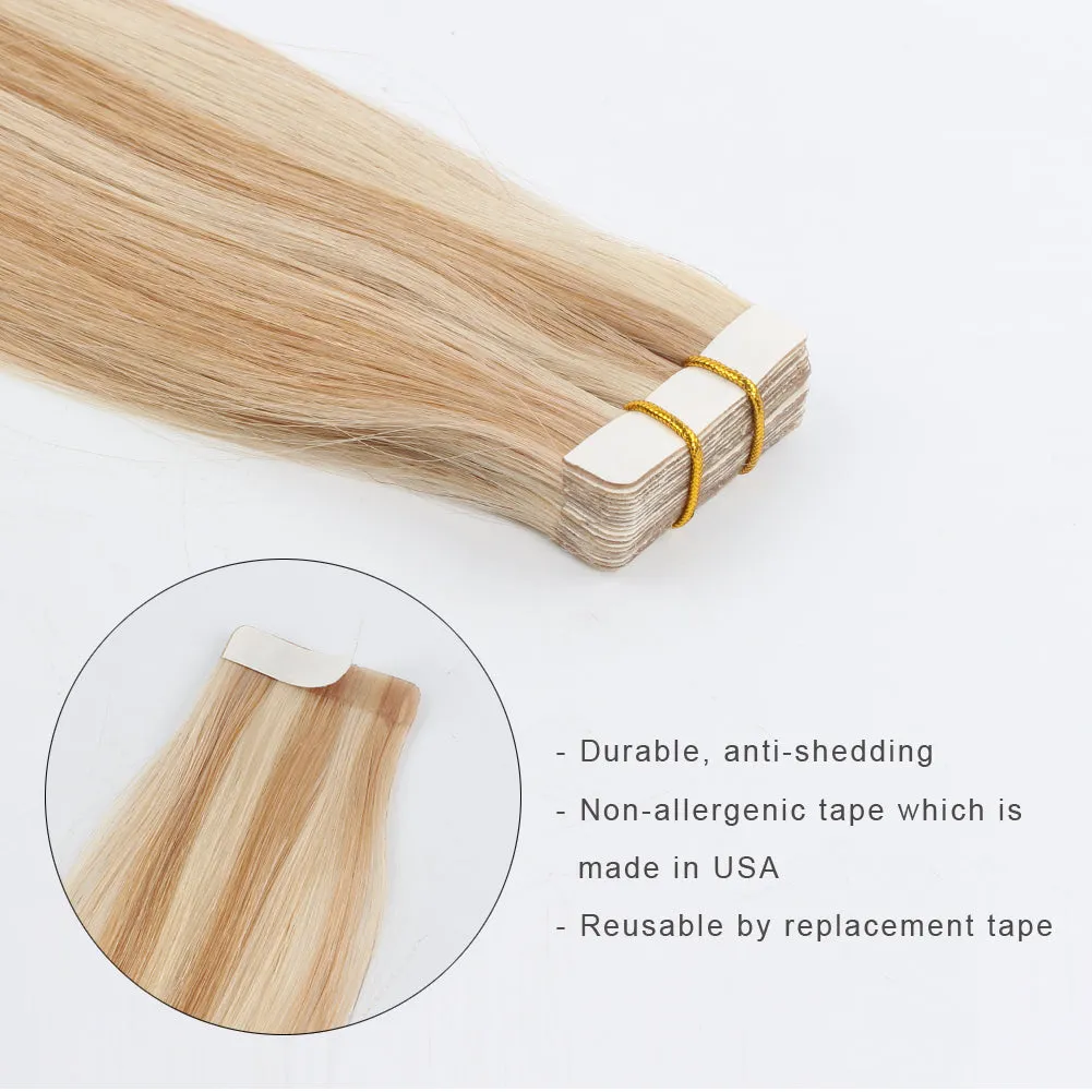 20 Inch Hair Extensions | Remy Hair Tape In Human Hair Extensions