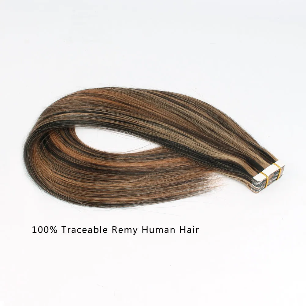 20 Inch Hair Extensions | Remy Hair Tape In Human Hair Extensions