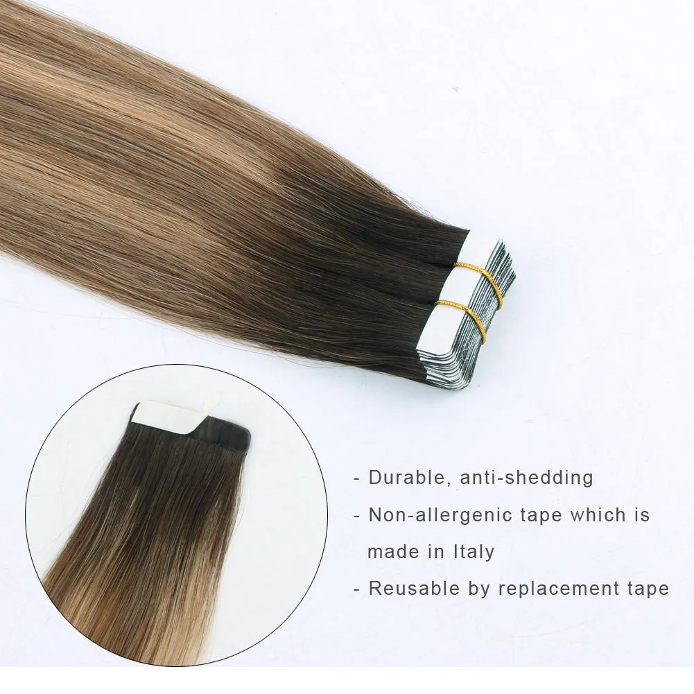 20 Inch Hair Extensions | Remy Hair Tape In Human Hair Extensions