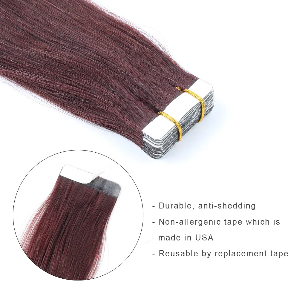 20 Inch Hair Extensions | Remy Hair Tape In Human Hair Extensions