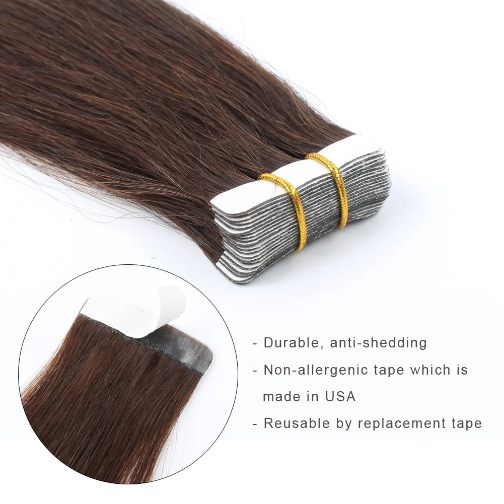 20 Inch Hair Extensions | Remy Hair Tape In Human Hair Extensions