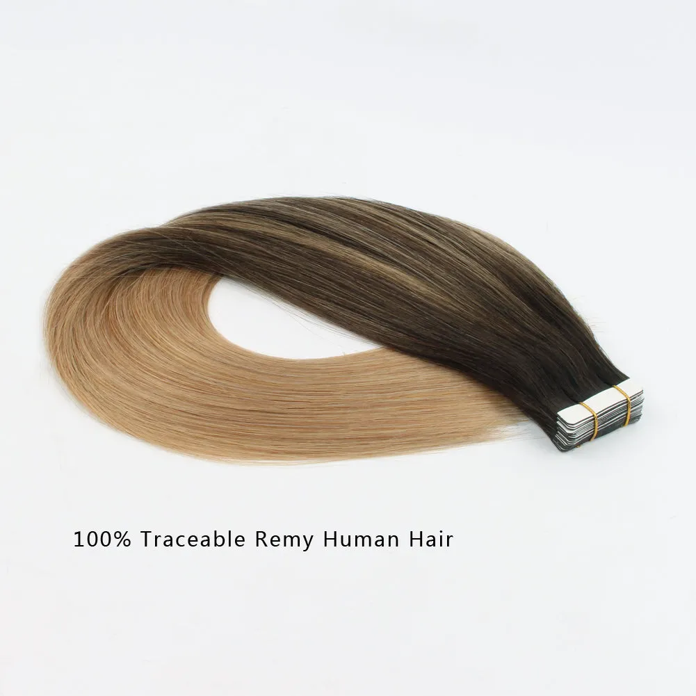 20 Inch Hair Extensions | Remy Hair Tape In Human Hair Extensions
