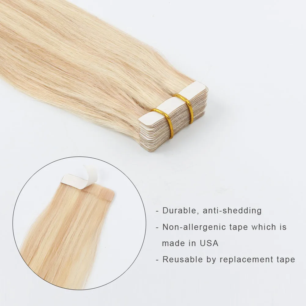 20 Inch Hair Extensions | Remy Hair Tape In Human Hair Extensions